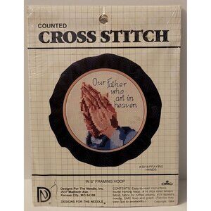 Religious Cross Stitch Kit Designs For The Needle Counted 5" Framing Hoop New